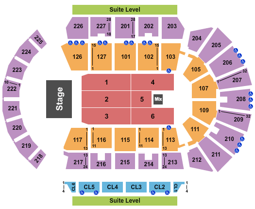 Adventist Health Arena Wild N Out Seating Chart